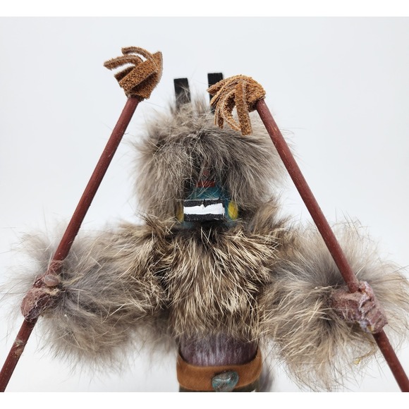 Vintage N. Desiderio Navajo "Antelope" Dancer Kachina Katsina Doll 7.5" - Picture 4 of 14